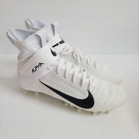 NEW Nike Alpha Menace Elite 2 Football Cleats AO3374-101 Size 12 White main image 4